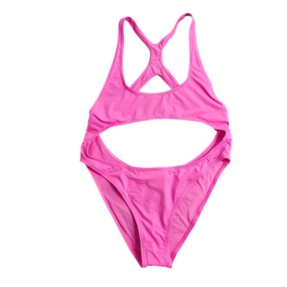 SKIMS Signature Swim Cutout Monokini, One Piece, Pink, Bathing Suit, Size XL - Picture 1 of 9